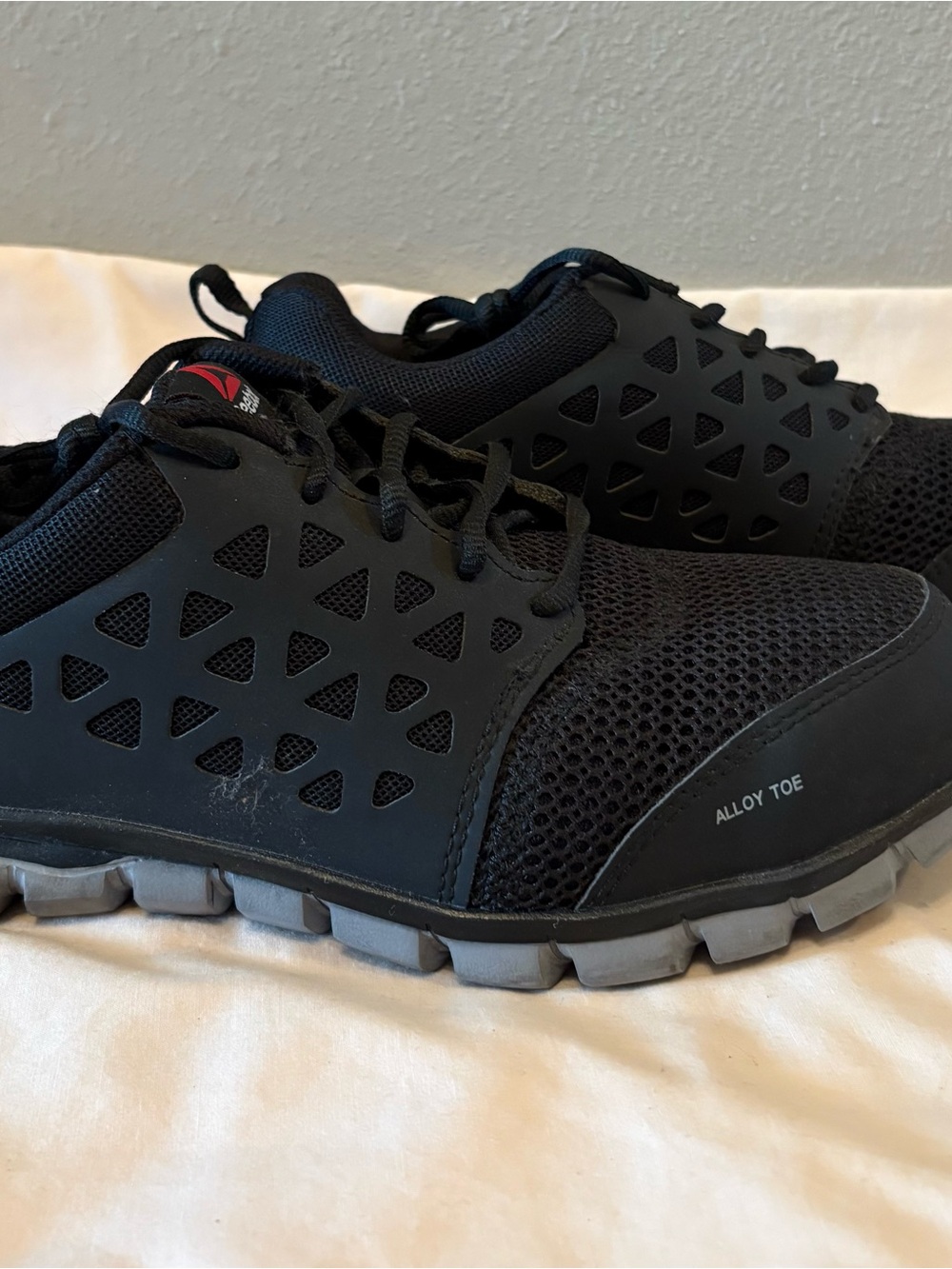 Women’s Black Reebok Work Shoe with Alloy Toe - Lightweight Comfort